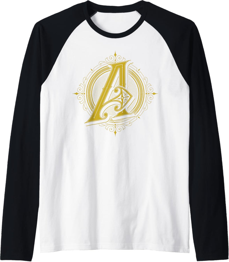 Marvel Avengers Golden Arrows Logo Raglan