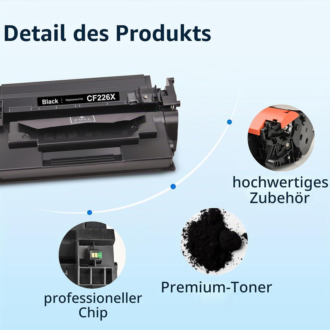 MYCARTRIDGE 26X Toner Kompatible für HP CF226X 26X Toner für HP Laserjet Pro MFP M426fDW für HP Lase
