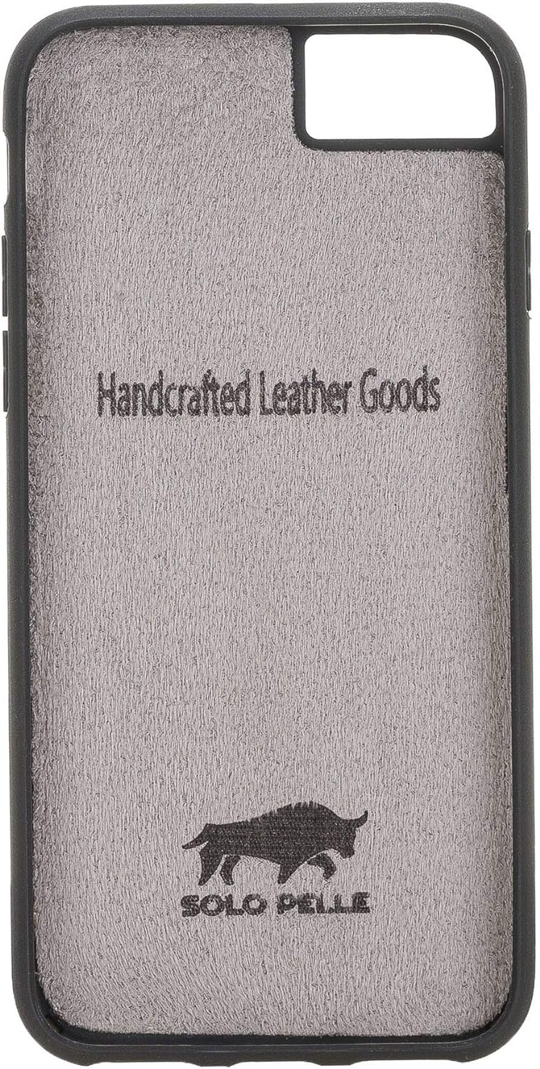 Solo Pelle iPhone SE 2020 - SE 2022 SE 3 Case Lederhülle Ledertasche Backcover Flex aus echtem Leder