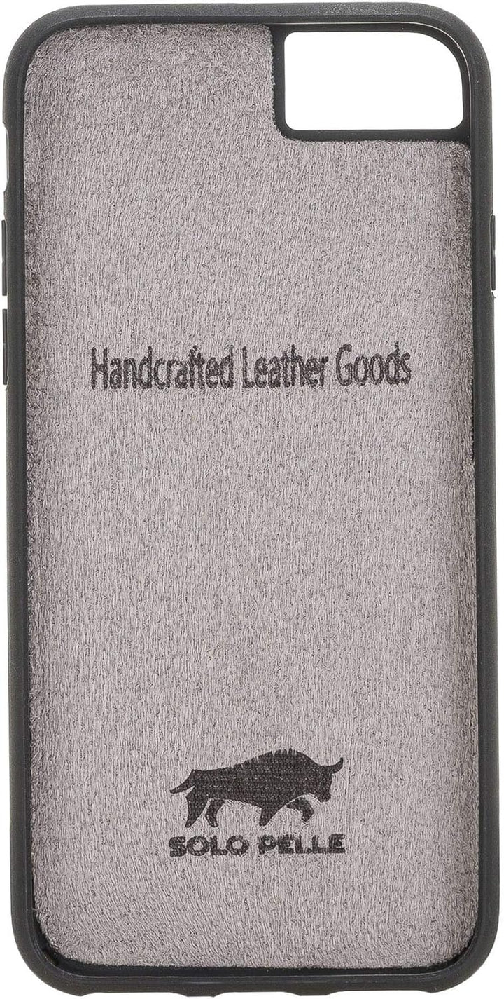 Solo Pelle iPhone SE 2020 - SE 2022 SE 3 Case Lederhülle Ledertasche Backcover Flex aus echtem Leder