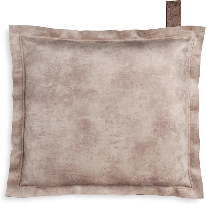 KNIT FACTORY - DAX Quadratisches Zierkissen - Beige - 50x50 cm | Sofakissen mit Füllung und Bezug -