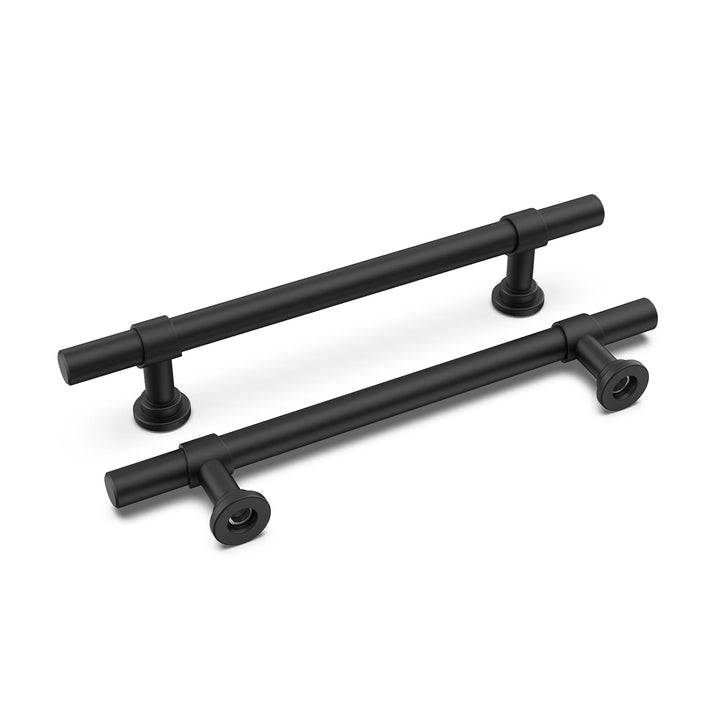 LONTAN 15 Stück Küchengriffe Schwarz Möbelgriffe Schwarz 128mm lochabstand Schrankgriffe Schwarz Gri
