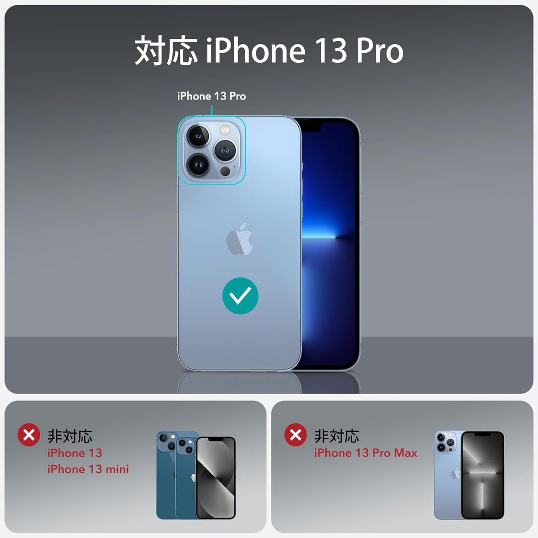 ESR für iPhone 13 Pro Hülle, Kompatibel mit MagSafe HaloLock, Hybrid Magnetisches Kabelloses Laden,