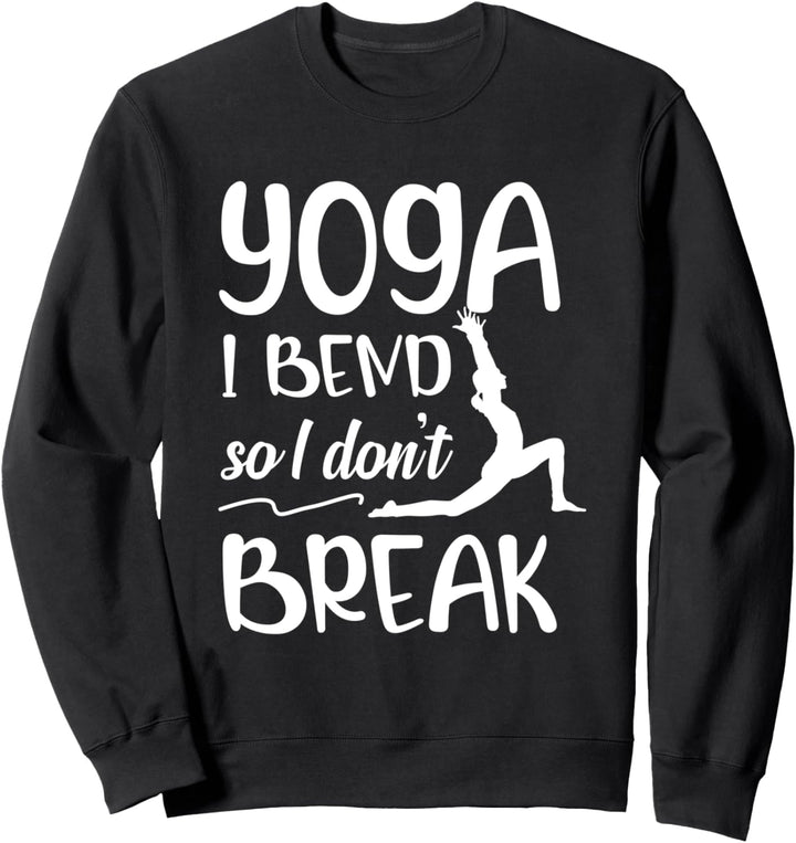 Yoga Biege Mich Um Nicht Zu Brechen Sport Training Sportlich Sweatshirt