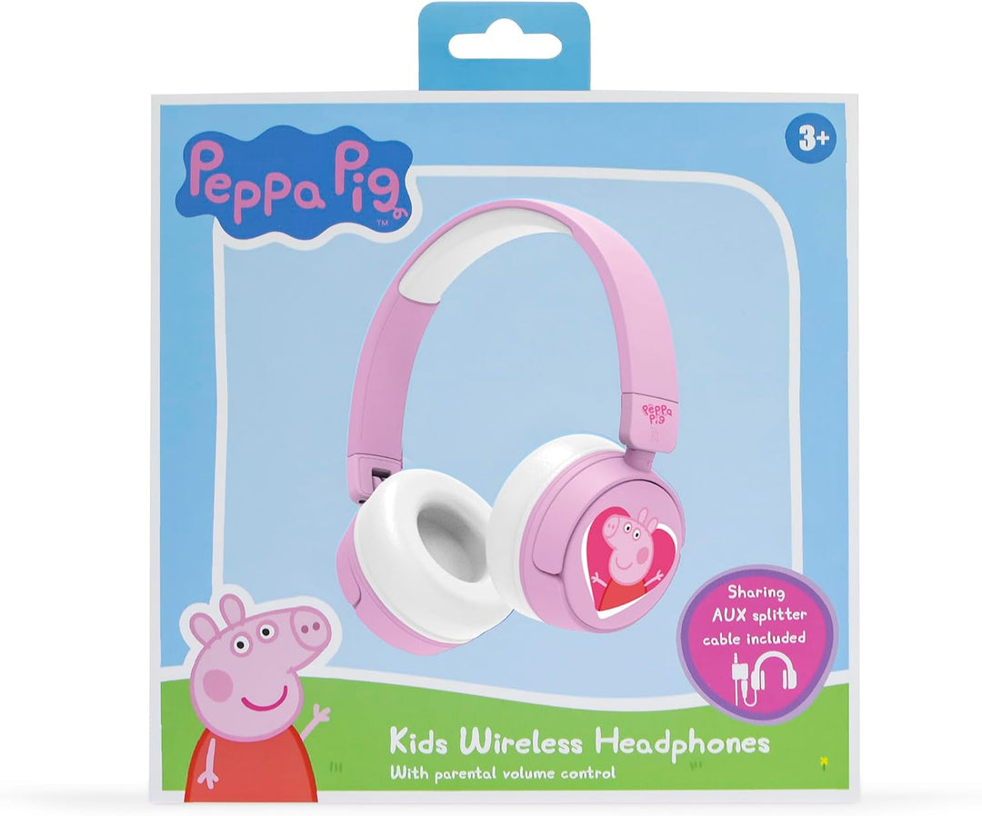 OTL Technologies Peppa Pig Kinder-Kopfhörer mit Lautstärkeregler und Audio-Sharing-Kabel