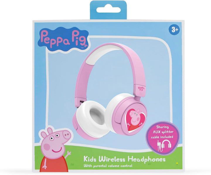 OTL Technologies Peppa Pig Kinder-Kopfhörer mit Lautstärkeregler und Audio-Sharing-Kabel