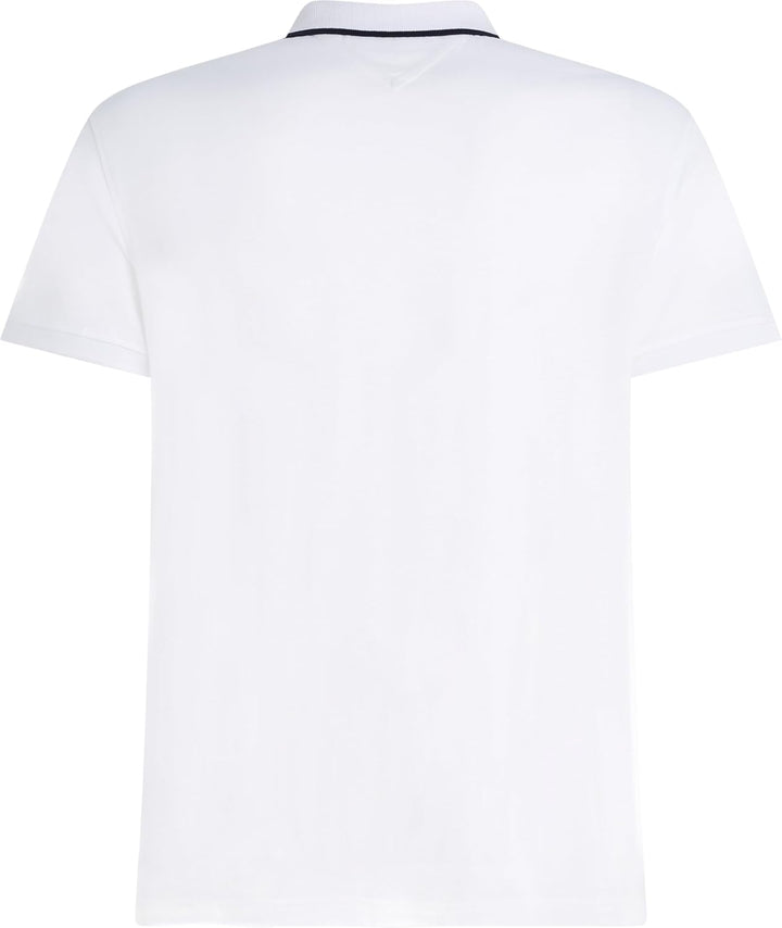 Tommy Hilfiger Herren RWB Tencel Baumwolle S/S Poloshirts M Weiss (White), M Weiß (White)