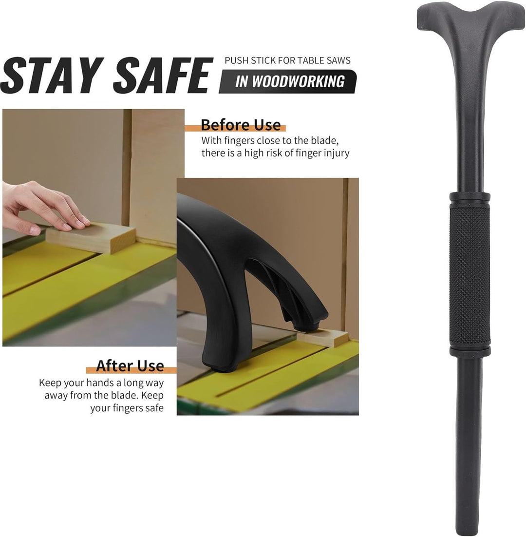 Gehrsäure -Saw Hold Down Stick mit Ergonomischem Griff, Gummifüsse Push Stick für Holzbearbeitungsti