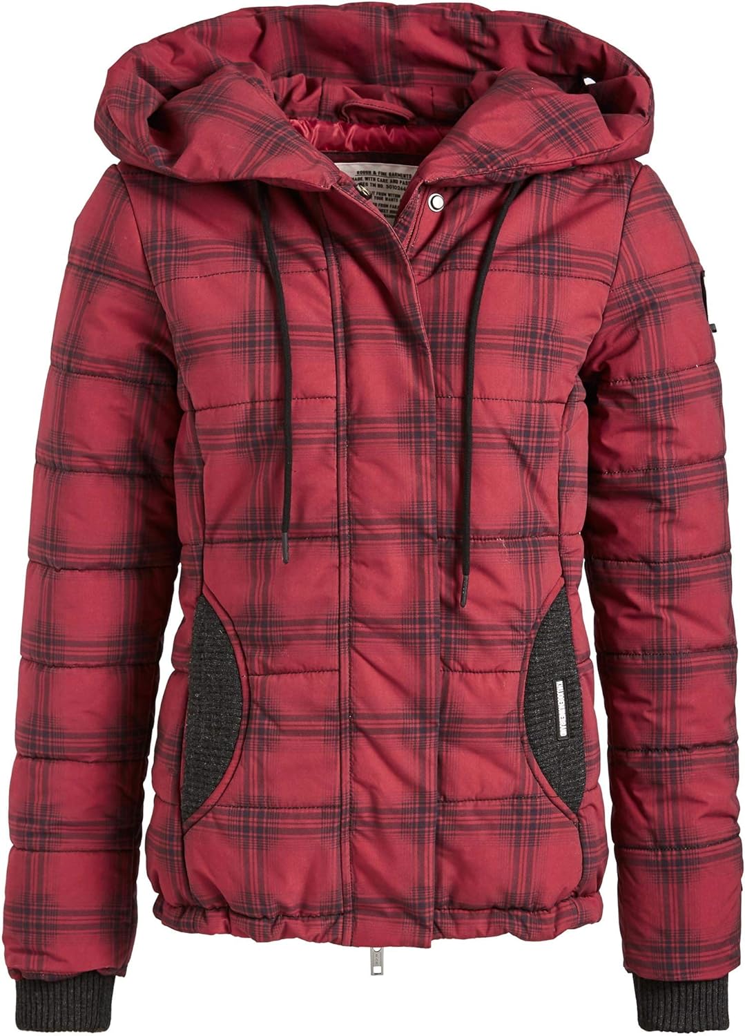 khujo Damen Jacke Eugenia eine leichte Winterjacke Steppjacke mit grosser Kapzue