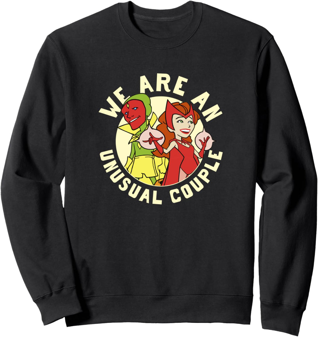 Marvel WandaVision Halloween We Are An Unusual Couple Retro Sweatshirt