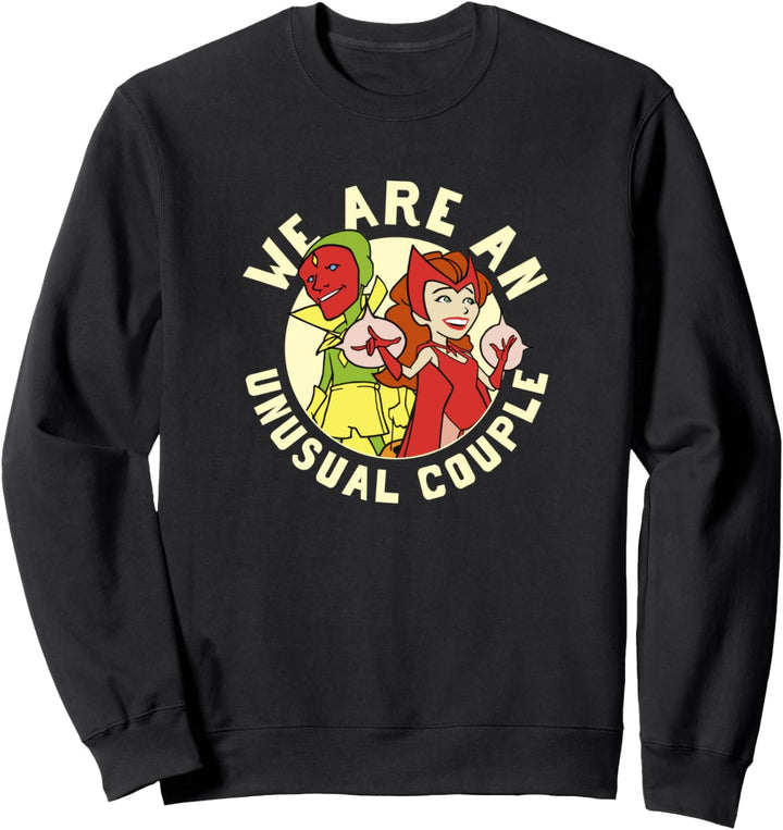 Marvel WandaVision Halloween We Are An Unusual Couple Retro Sweatshirt