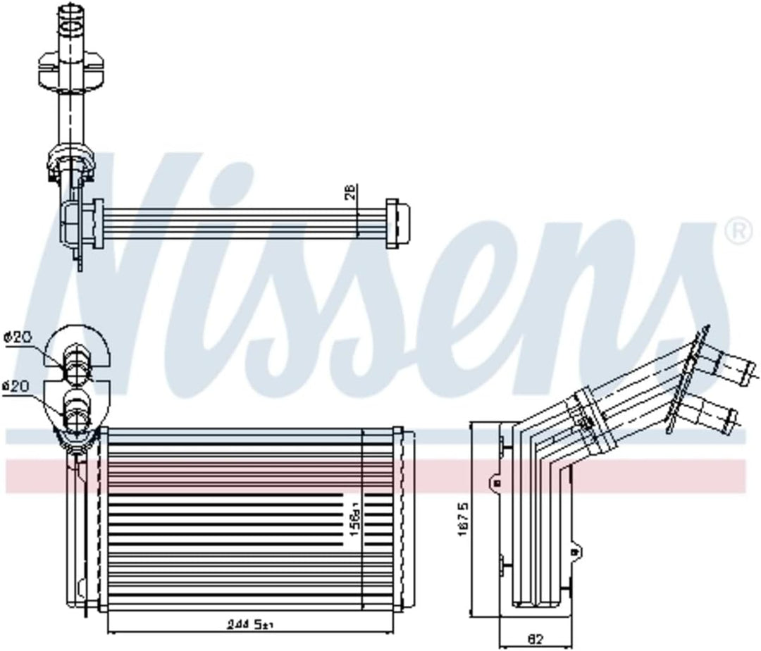 Nissens 73973 Wärmetauscher, Innenraumheizung