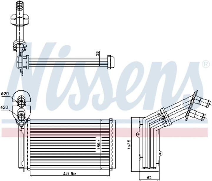 Nissens 73973 Wärmetauscher, Innenraumheizung