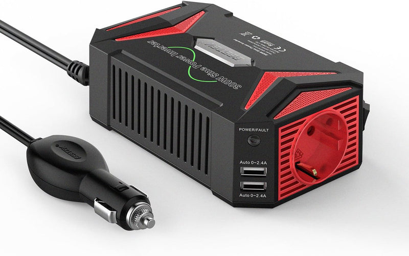 Reiner Sinus wechselrichter 12v auf 230v/BESTEK 300W stromwandler 12 auf 230/steckdose Auto Adapter/