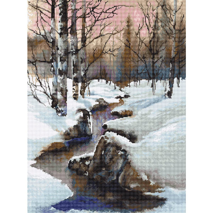 Luca-S Gobelin Set"Winter", Zählmuster, 22x29,5cm