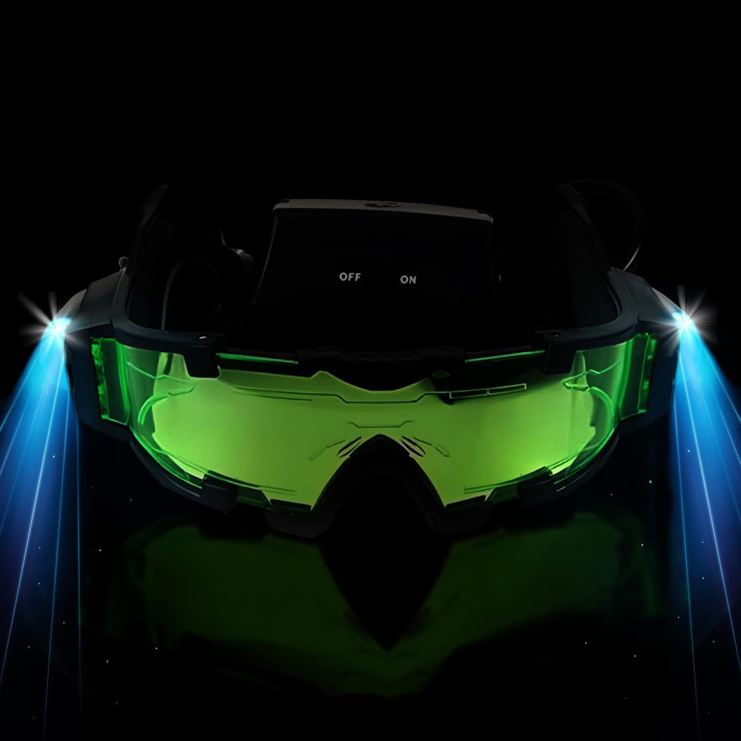 Nachtsichtbrille für Kinder, Nachtsichtbrille, Verstellbare Kinder LED-Nachtbrille, Schutzbrille mit