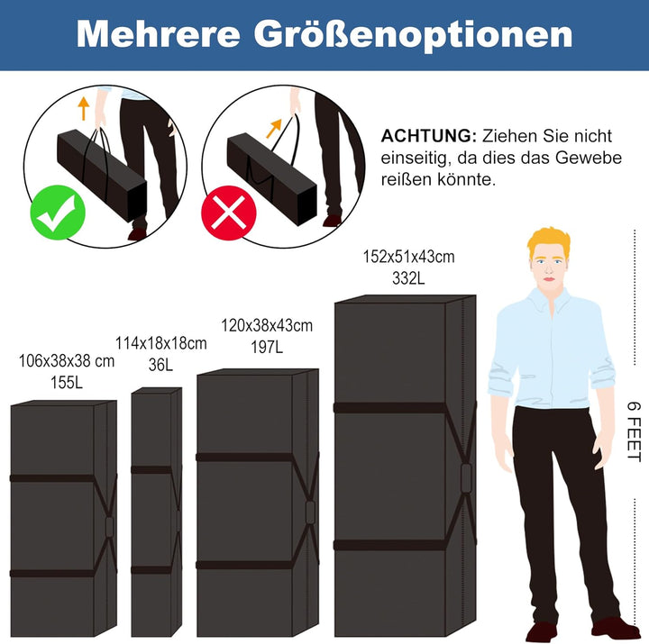 INFANZIA 36L Sporttasche, Grosse Wasserdicht Reisetasche mit Handschlaufe, Tragetasche mit Grosser K