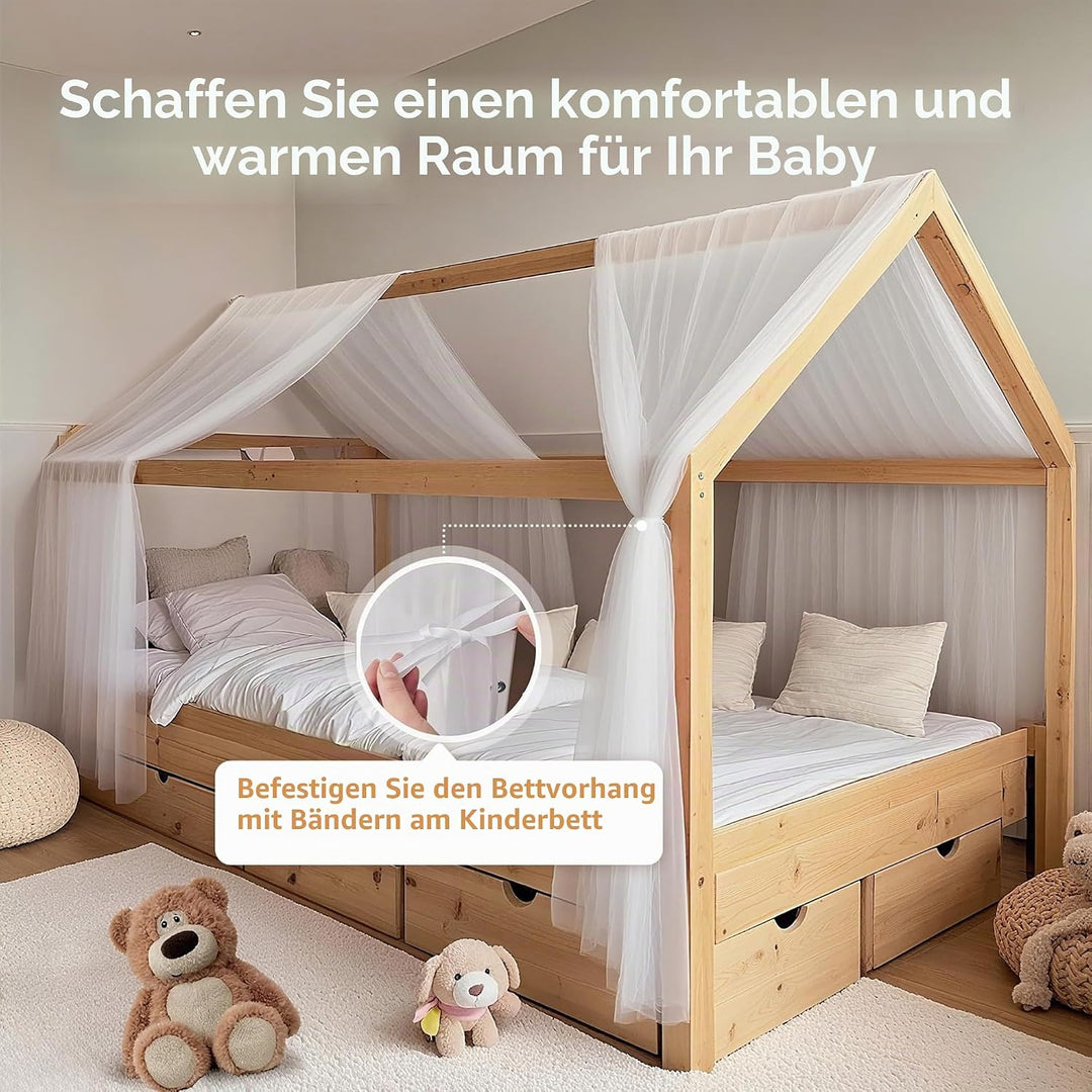 2 Stück Haus-Bettwäsche-Set, Bettdecke für die Heimbett-Dekoration, Bettdecke Haus-Dekoration für Ju