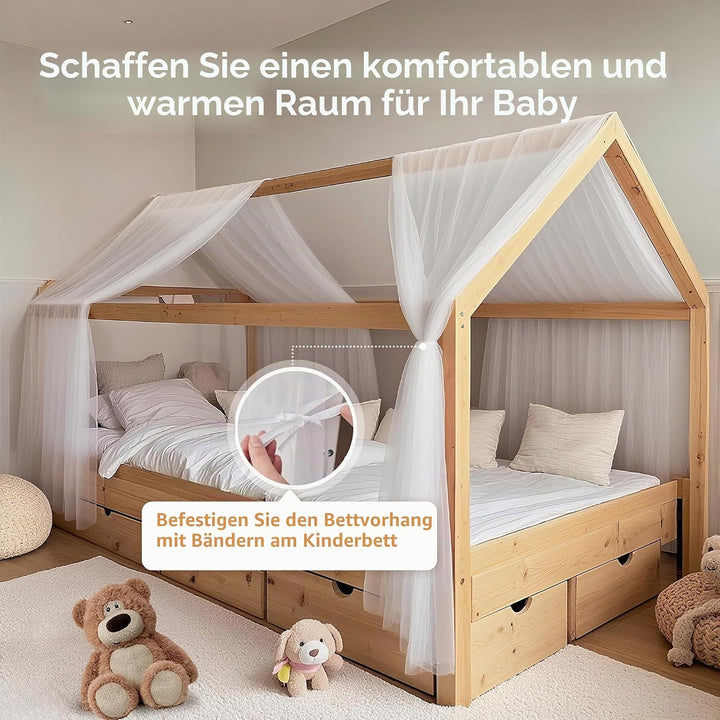 2 Stück Haus-Bettwäsche-Set, Bettdecke für die Heimbett-Dekoration, Bettdecke Haus-Dekoration für Ju