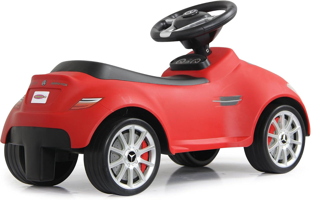 JAMARA 460205 - Rutscher Mercedes SLK55AMG rot – Kippschutz, Flüsterreifen, echte Scheinwerferattrap