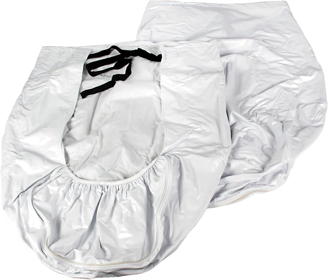 Camco 45321 Vinyl-Rad- und Reifenschutz, 2 Stück (61 cm - 66 cm, weiss). 24-26" weiss, 24-26" weiss
