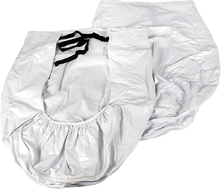 Camco 45321 Vinyl-Rad- und Reifenschutz, 2 Stück (61 cm - 66 cm, weiss). 24-26" weiss, 24-26" weiss