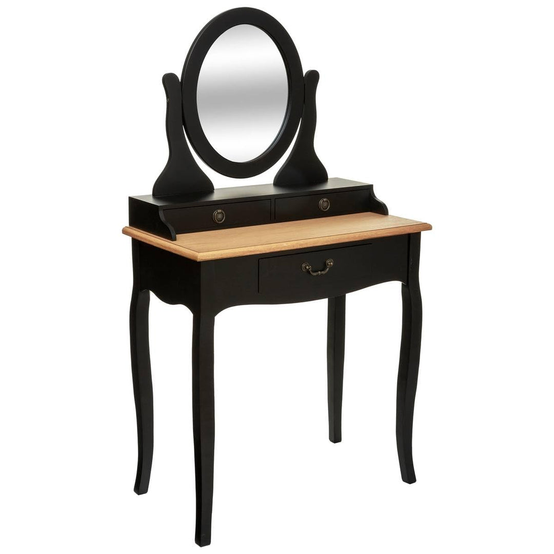 Schminktisch Chrysa schwarz - Schwarz - Atmosphera créateur d'intérieur cm Schwarz, cm Schwarz