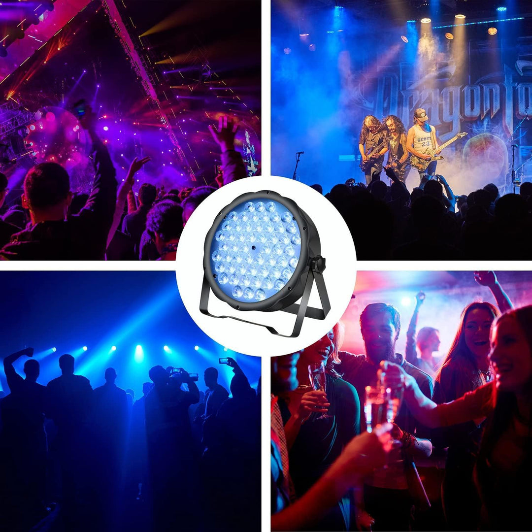 BETOPPER DJ Lichter Disco Lichter Bühne Lichter 54 * 1.5W par led RGB 3-in-1 Sprachsteuerung / DMX51