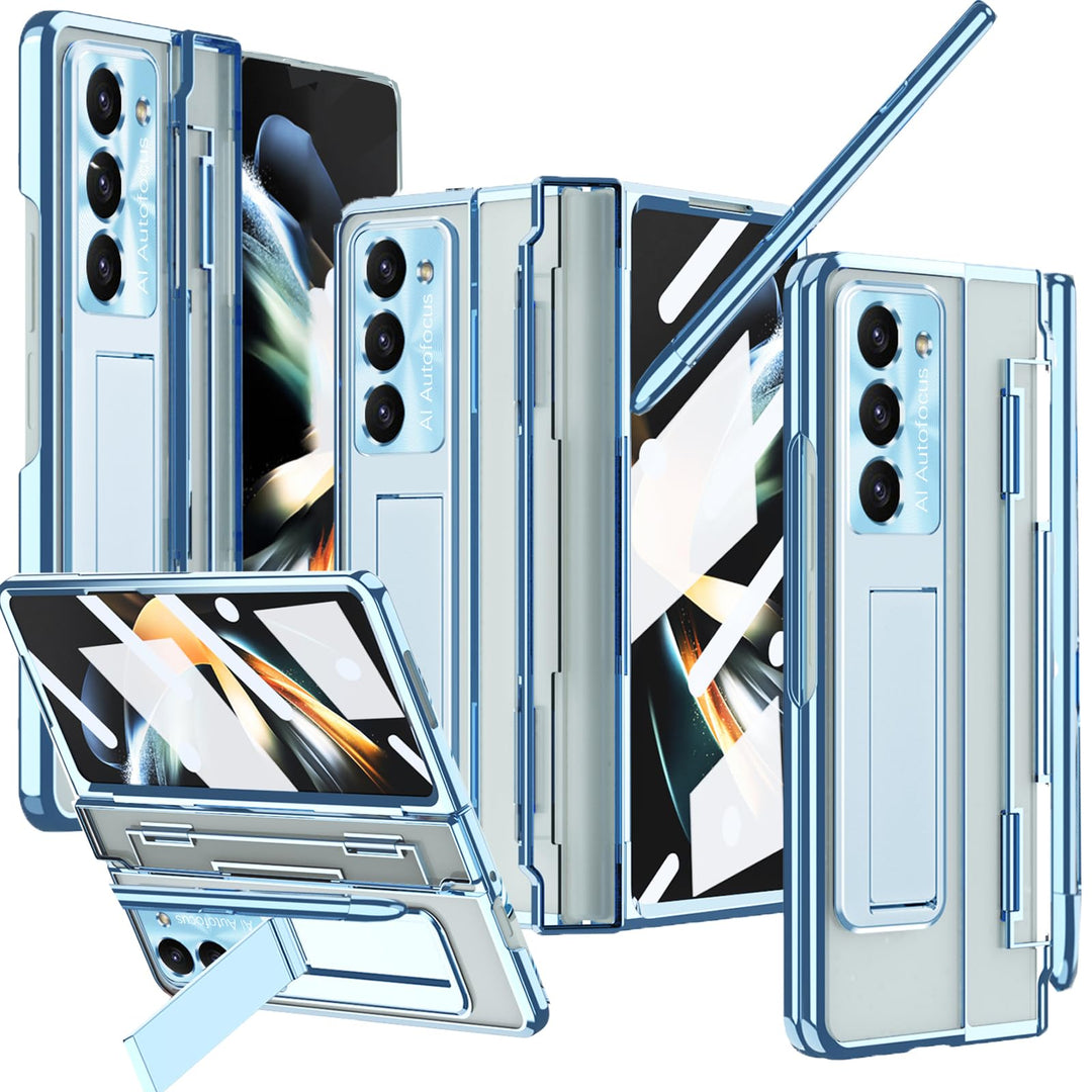 NINKI Kompatibel Samsung Galaxy Z Fold 6 Case mit S Stift Halter S Pen, Scharnier Displayschutz Hüll