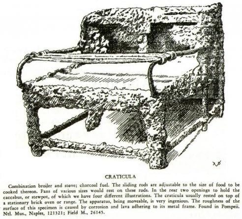Battle-Merchant Craticula, römisches Kochgestell, Stahl - Kochen auf dem Lagerfeuer - Mittelalter -