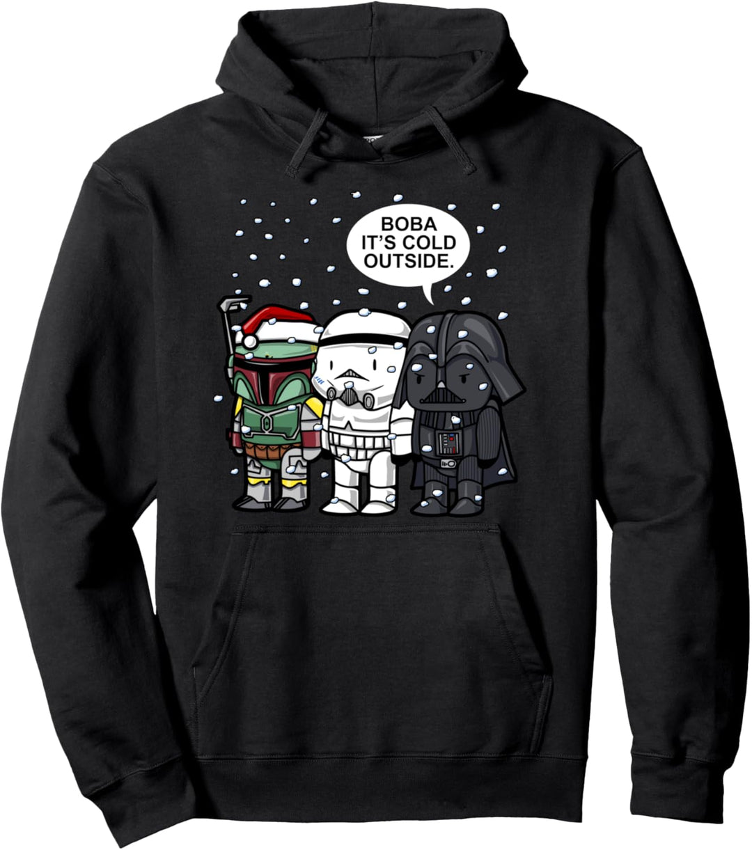 Star Wars Boba It's Cold Outside Angry Cartoons Pullover Hoodie