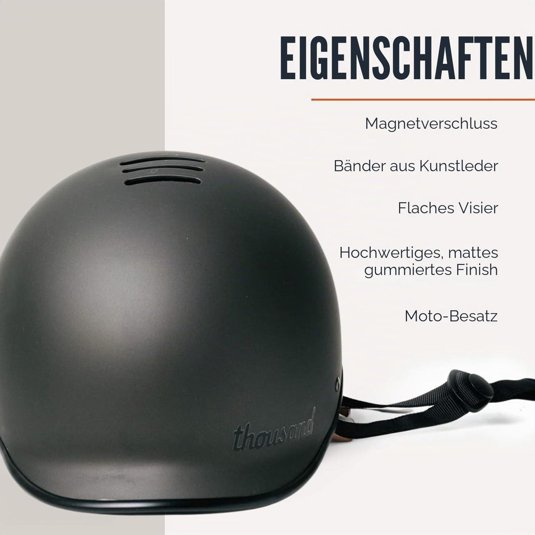 Thousand Heritage Fahrradhelm Erwachsene – Unisex, belüfteter Fahrradhelm mit PopLock Diebstahlschut