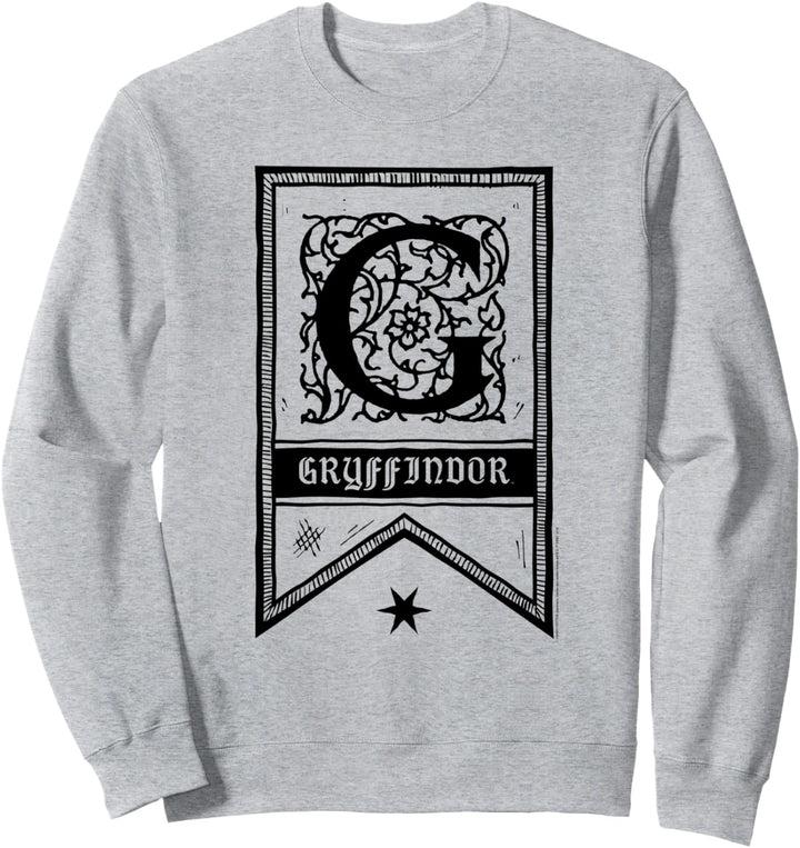 Harry Potter Gryffindor Drawn Banner Sweatshirt