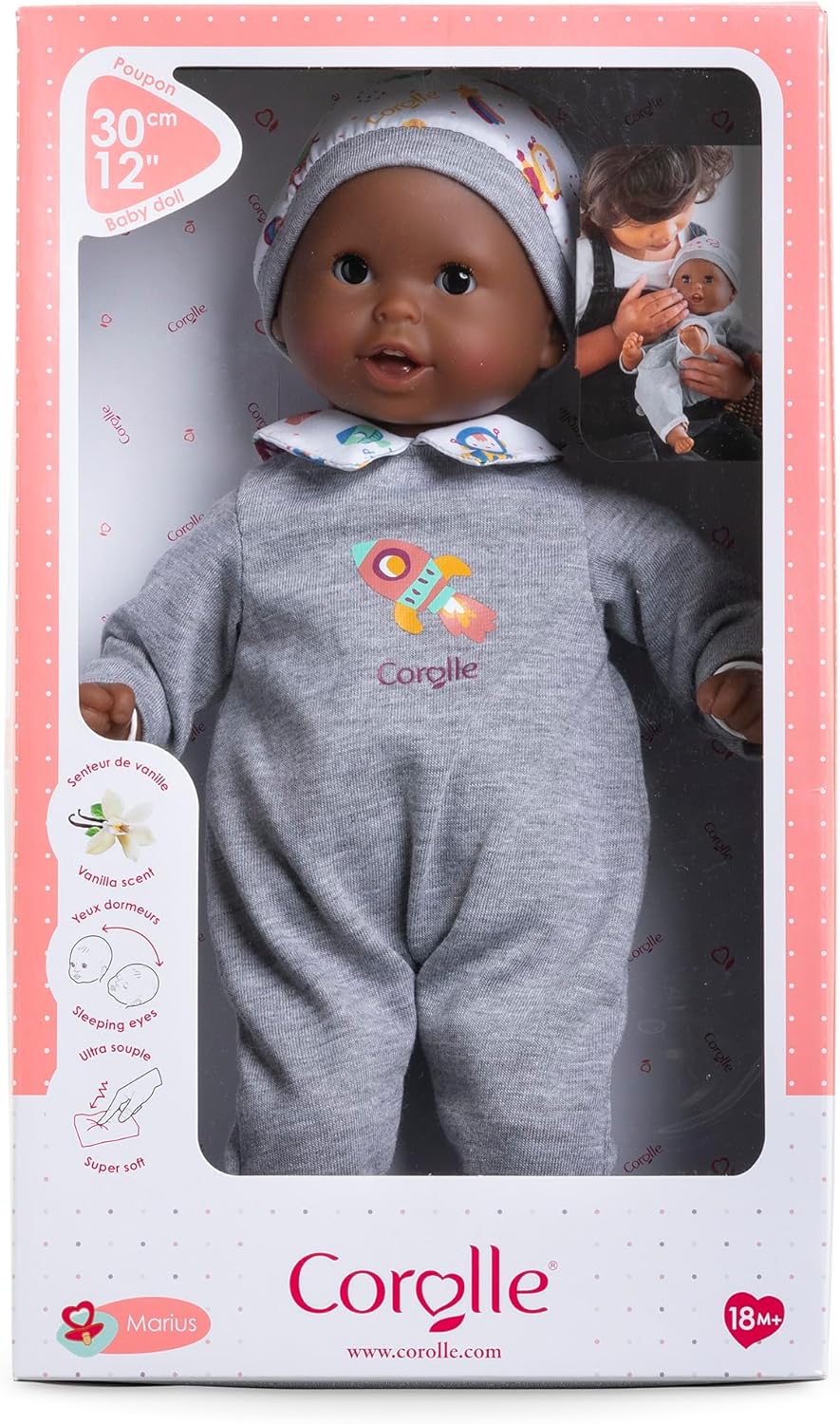 Corolle 100480 Baby Calin Marius, grau