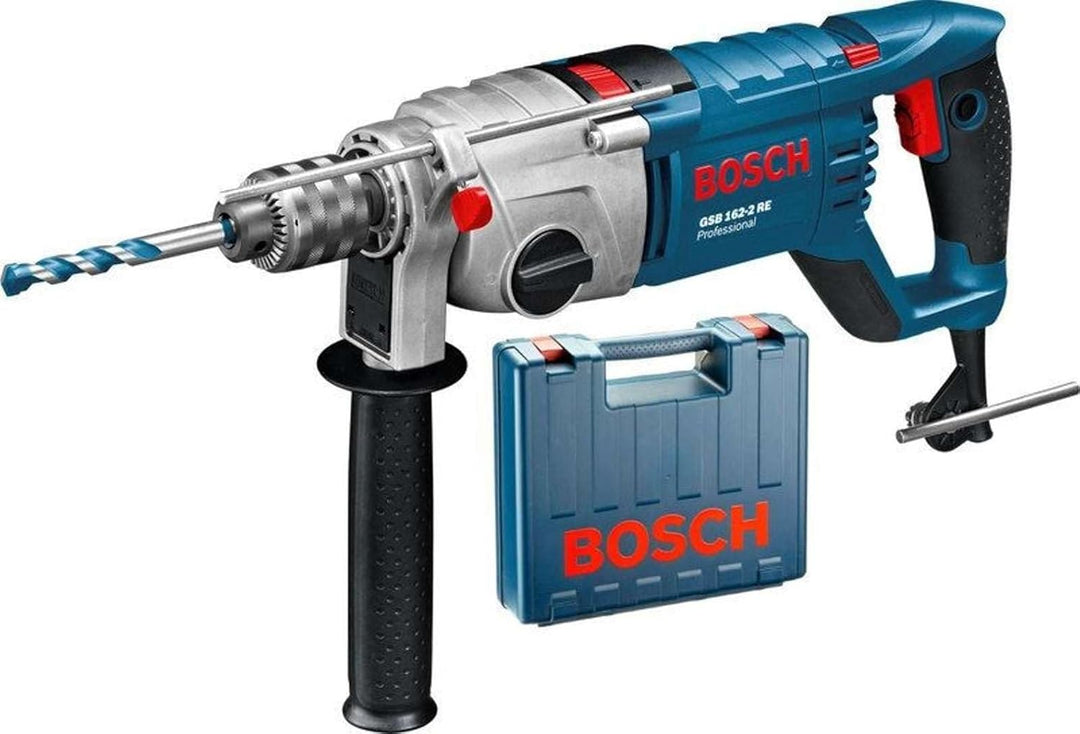 Bosch Professional Schlagbohrmaschine GSB 162-2 RE (inkl. Zusatzhandgriff, Tiefenanschlag, Zahnkranz