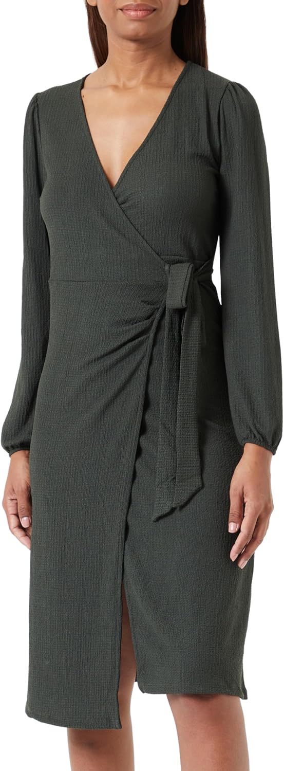 ONLY Damen Onlmerle L/S Wrap Midi Dress Jrs, XS Duffel Bag