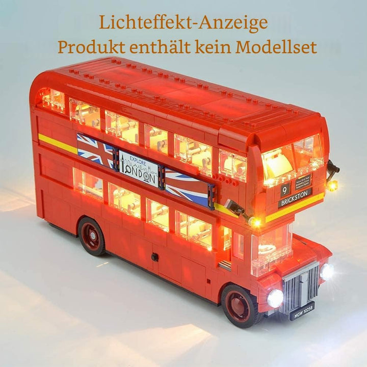 GEAMENT Verbesserte Version 10258 Licht-Set für Creator Expert Londoner Bus (London Bus), kompatibel
