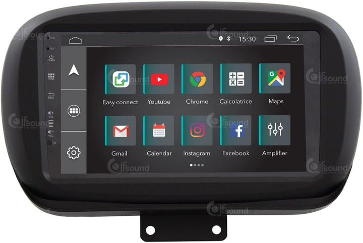 Personalisiertes Autoradio fürFiat 500X Android GPS Bluetooth WiFi USB DAB+ Touchscreen 9" 4core Car