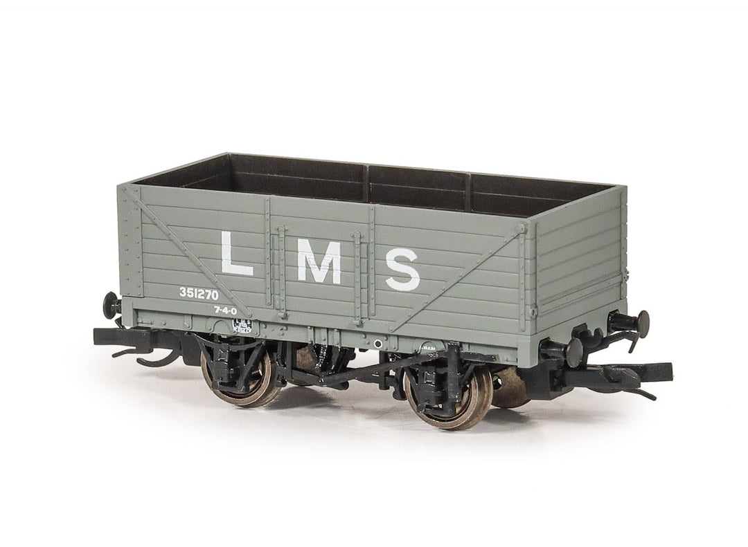 Peco - TT:120 Gauge - 7 Plank Open Wagon - LMS Livery (TTR-7003M)