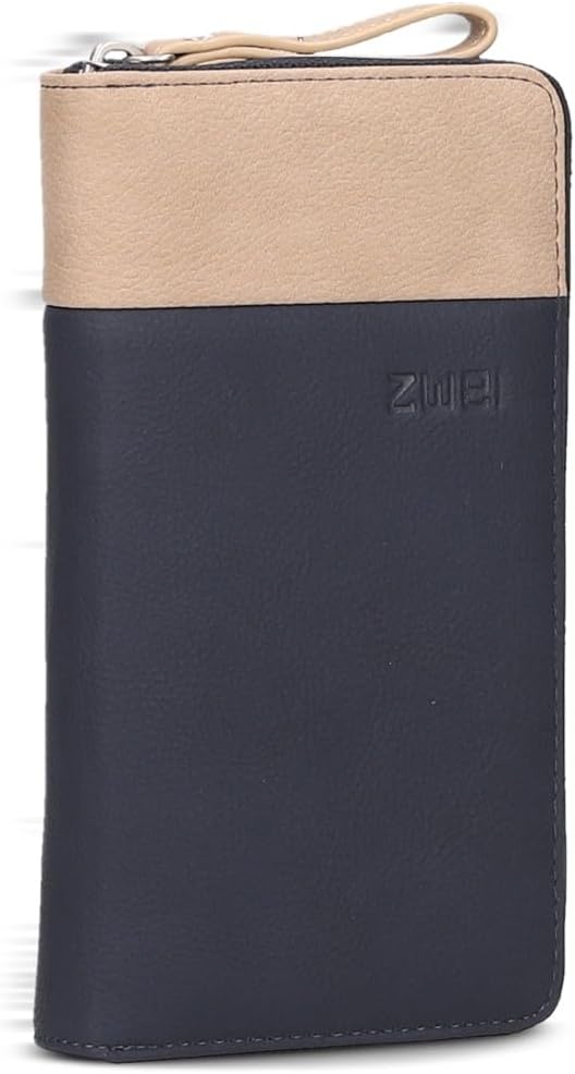 Zwei Eva Wallet EV2 Nubuk-Ink, Nubuk-ink