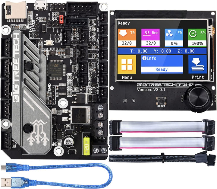 BIGTREETECH SKR Mini E3 V3.0 Control Board + TFT35 E3 V3.0.1 Graphic Smart Display Panel Board New U