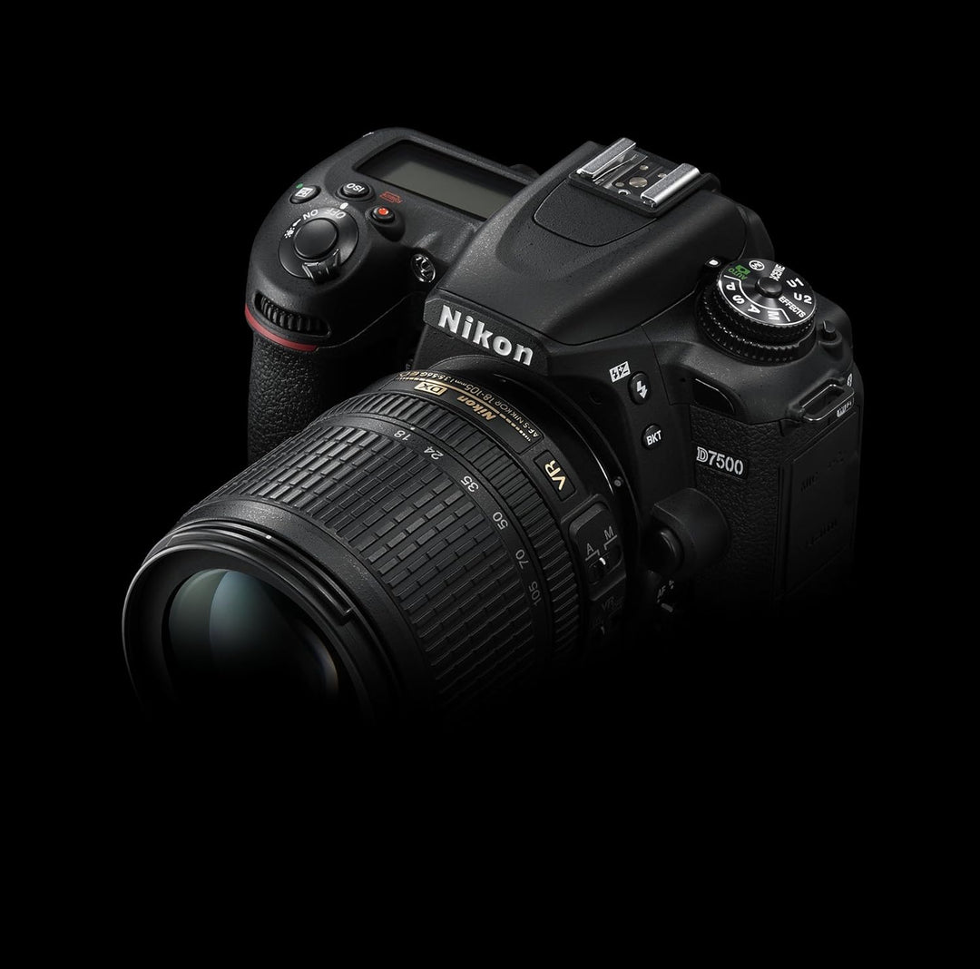Nikon D7500 Kit AF-S DX 18-105 mm 1:3.5-5.6G ED VR inkl. 18-105 mm 1:3.5-5.6G ED VR Single, inkl. 18