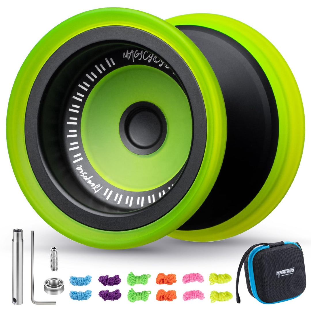 MAGICYOYO JoJo V13 Profi Finger Spin Yoyo, Metall + PC Hybrid Design, Dual-Modus für Responsive Yo Y
