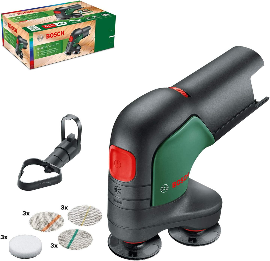 Bosch Akku Schleifer & Polierer EasyCurvSander 12 (Ohne Akku, 12 Volt System, im Karton) ohne Akku |