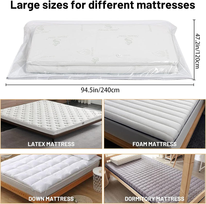 Vakuumbeutel Für Matratzen Bettdecken, 2 STÜCK 240x120 cm Vakuum-Aufbewahrungsbeutel für Matratzen,
