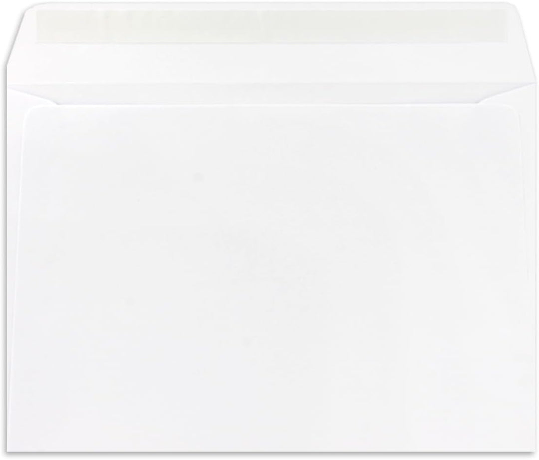 400x Briefumschläge DIN C5 Hochweiss (Weiss) - 16,2 x 22,9 cm - Haftklebung - Edle Kuverts für gross