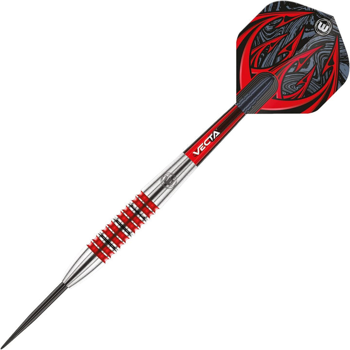 WINMAU Diablo Profi Stahlspitze Wolfram Dartpfeile mit Flüge und Stiele (Wellen) 26g Torpedo, 26g To