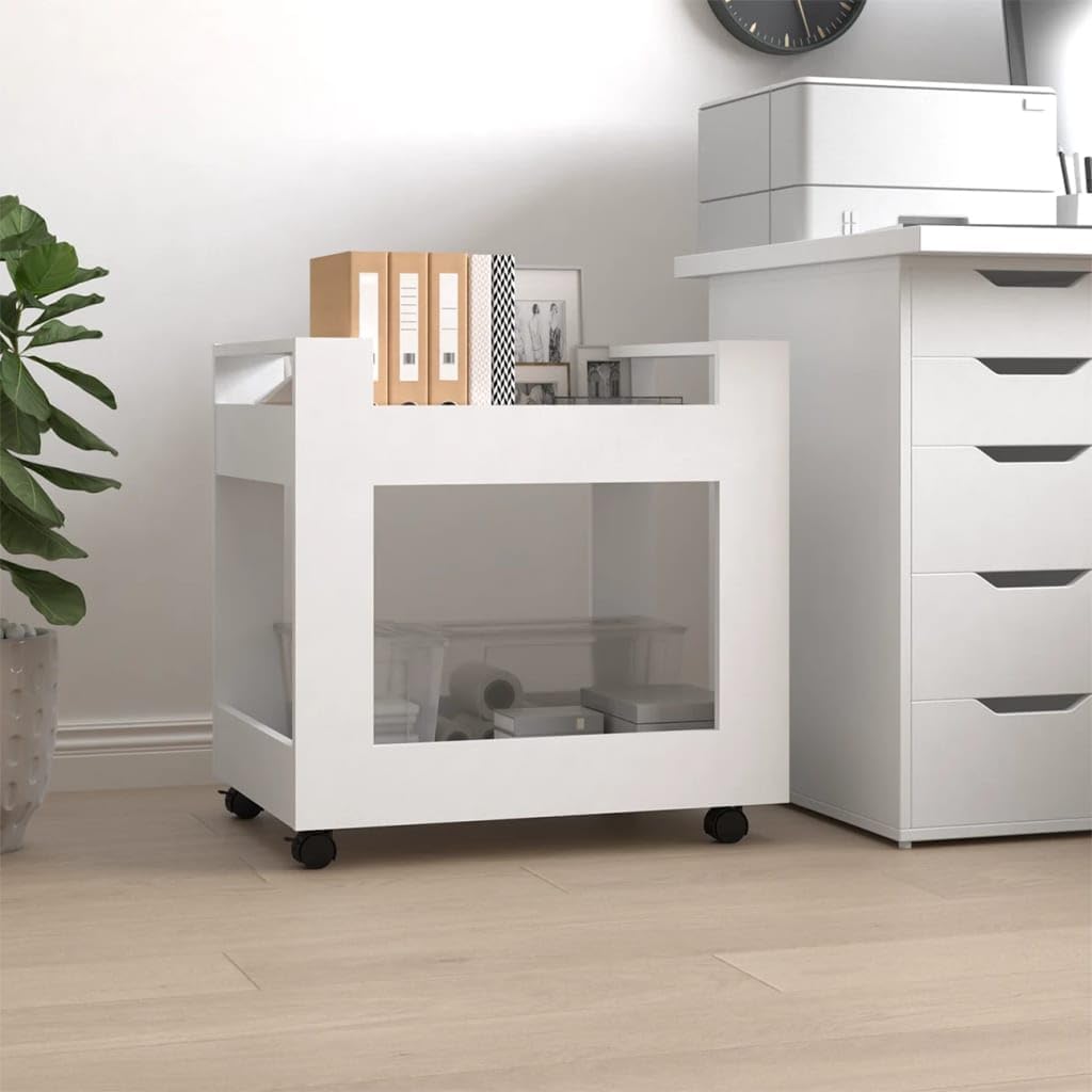 vidaXL Bürowagen, Rollcontainer mit viel Stauraum, Rollschrank für Wohnzimmer Büro Schlafzimmer, Bür