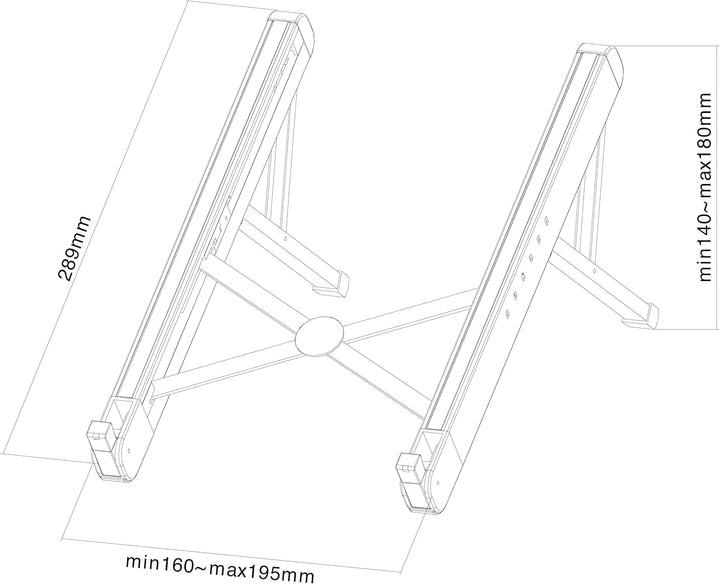 Neomounts by Newstar NSLS010 Notebookständer 11-17" bis zu 5kg schwarz
