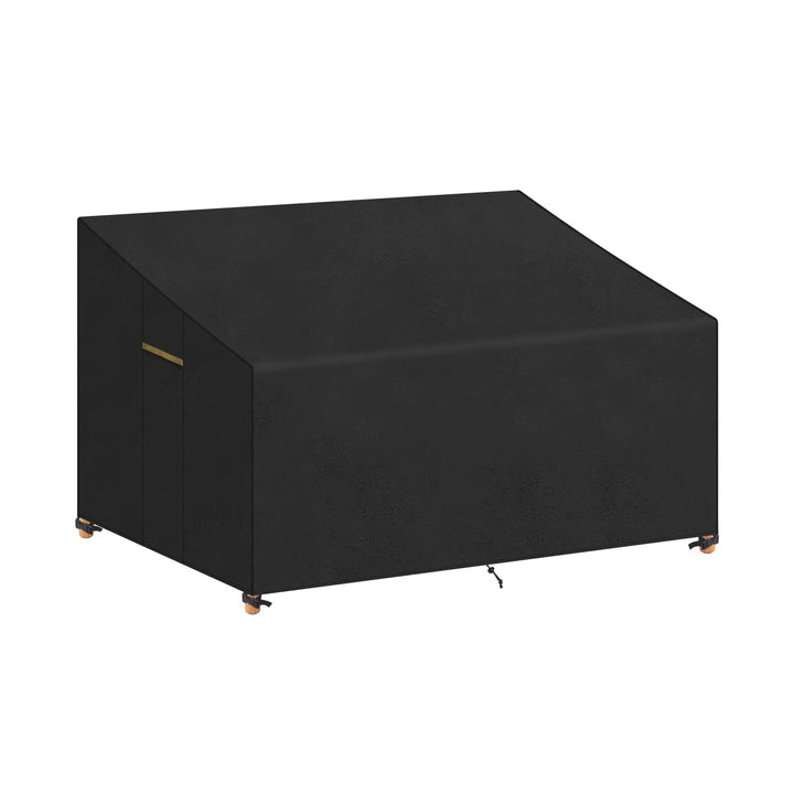 VANSHEIM Schutzhülle für Gartencouch Abdeckhauben für Sofas Abdeckung für Gartenbank 2 Sitzer Lounge